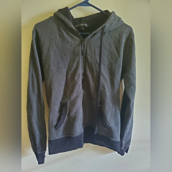 Pact Organic Gray Hoodie Size Medium - Picture 3 of 6
